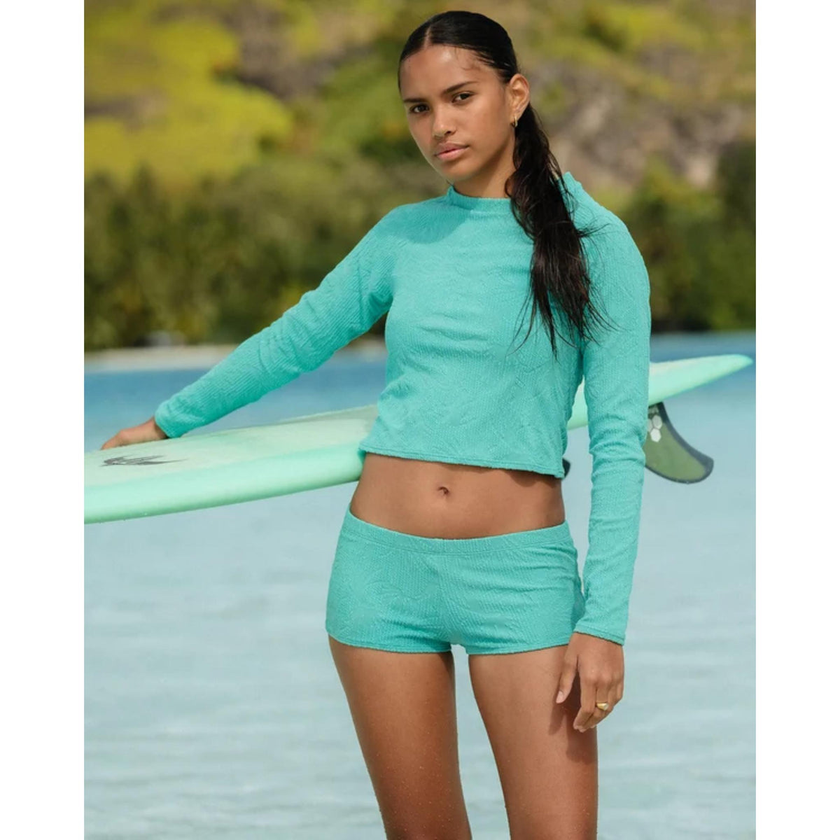 Roxy Coral Cove Long Sleeve Cropped Rashguard