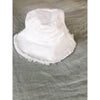 Salty Shadows Frayed Canvas Hat - White