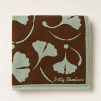 Salty Shadows Ginkgo Beach Towel