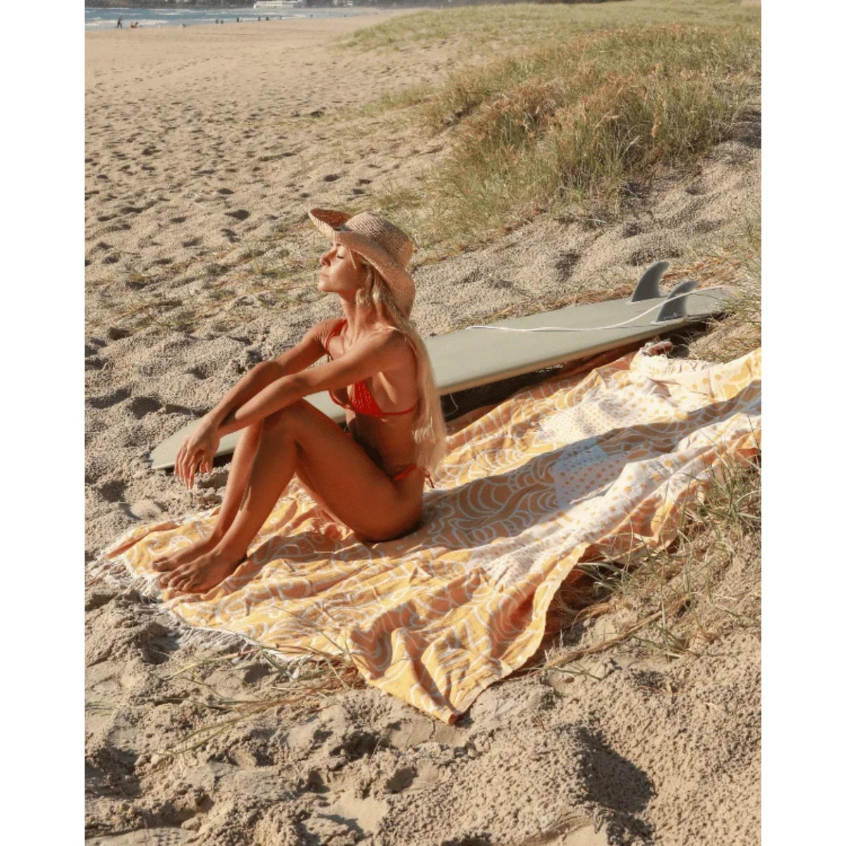 Sand Cloud Whale Shark - Sunflower - X-Large Beach Towel