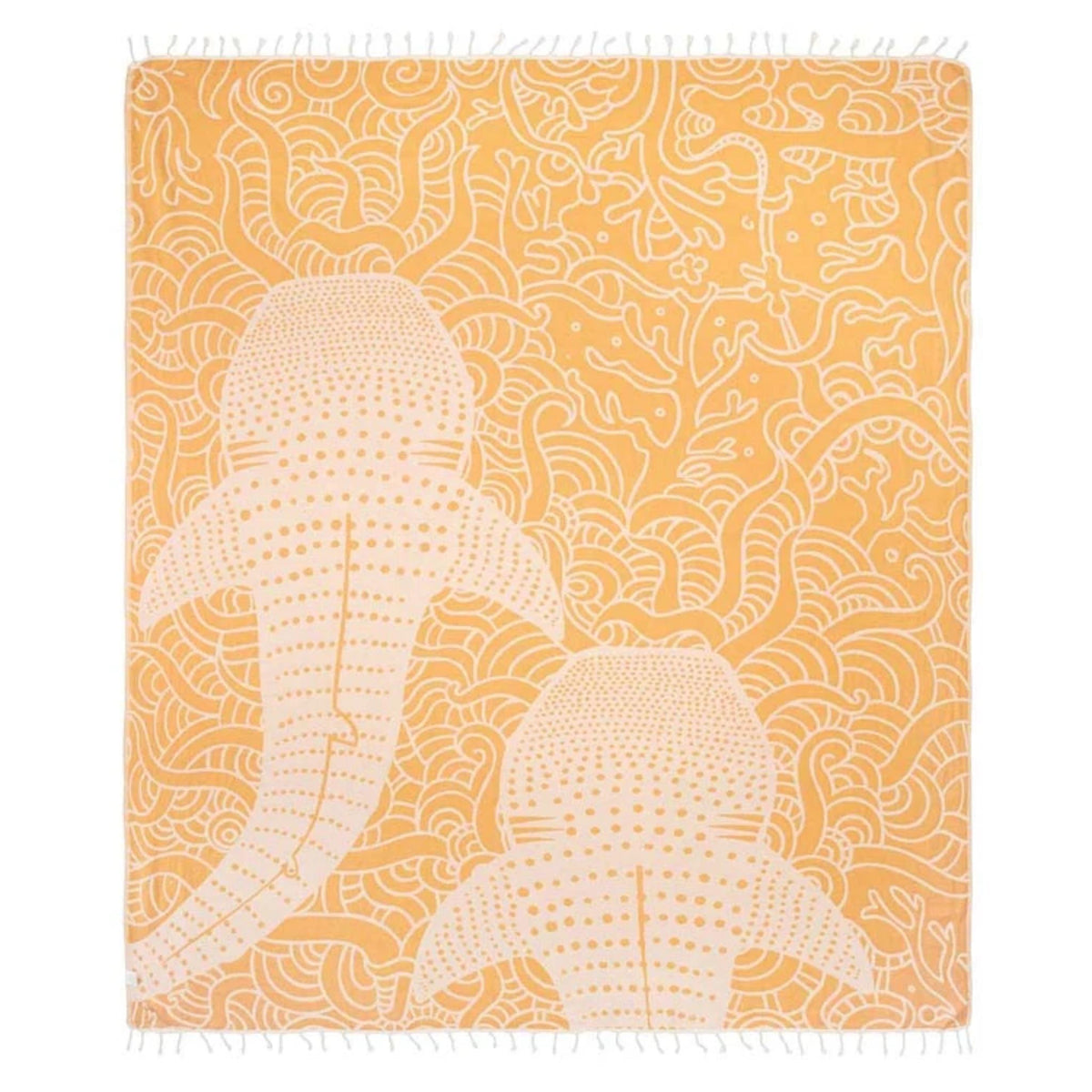 Sand Cloud Whale Shark - Sunflower - X-Large Beach Towel