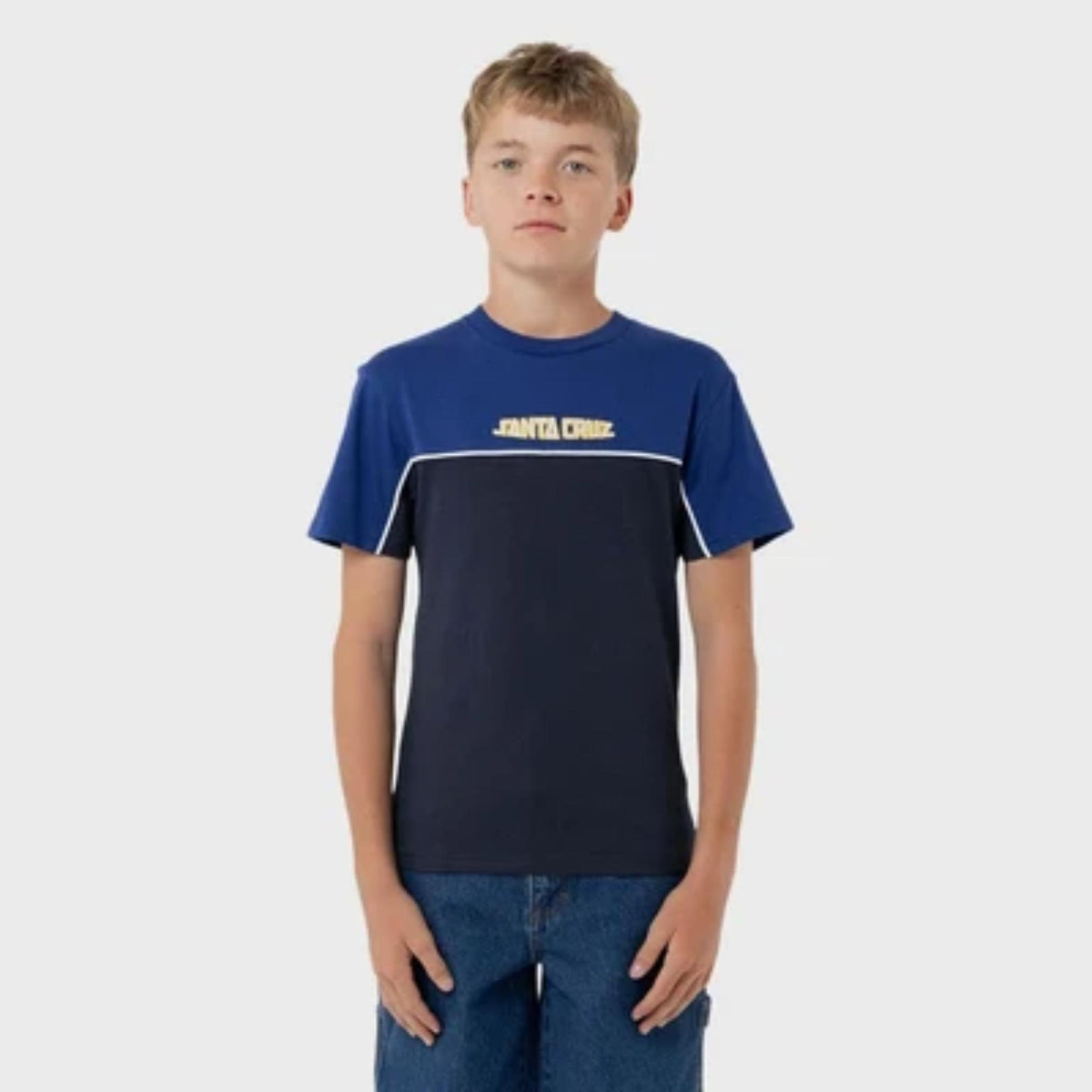 Santa Cruz Fisheye Strip Front Short Sleeve Tee