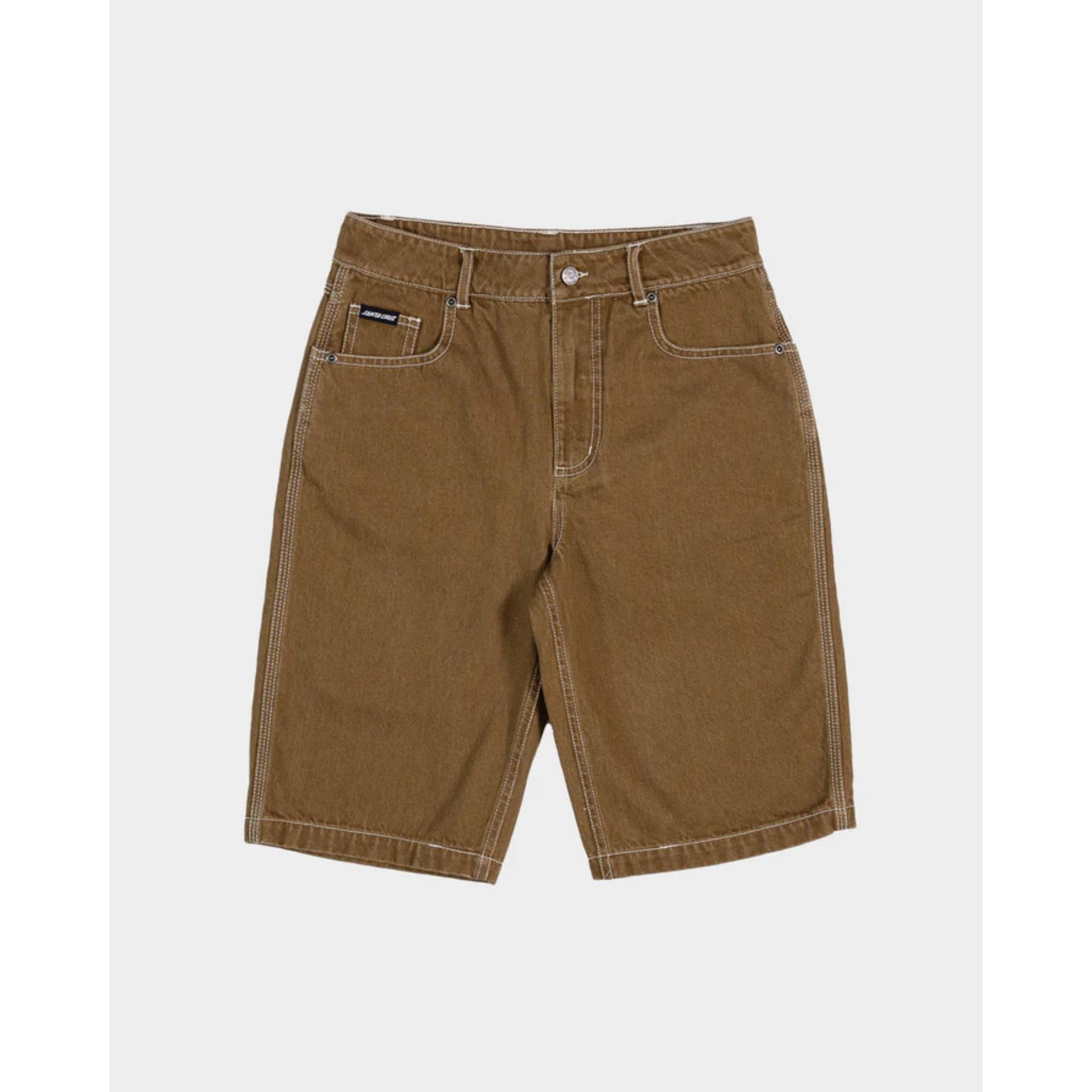 Santa Cruz Brain Dot Stack Baggy Jean Shorts