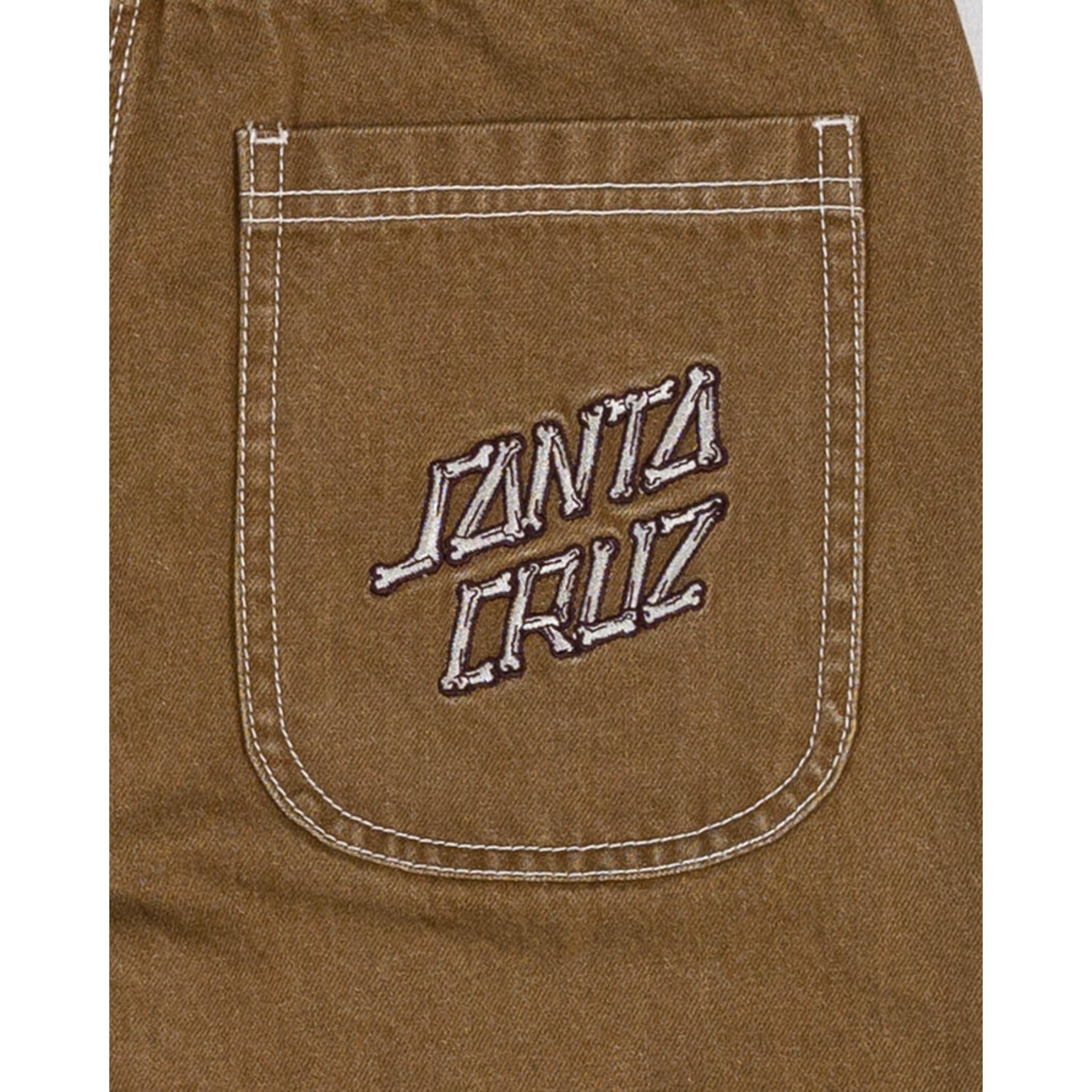 Santa Cruz Brain Dot Stack Baggy Jean Shorts