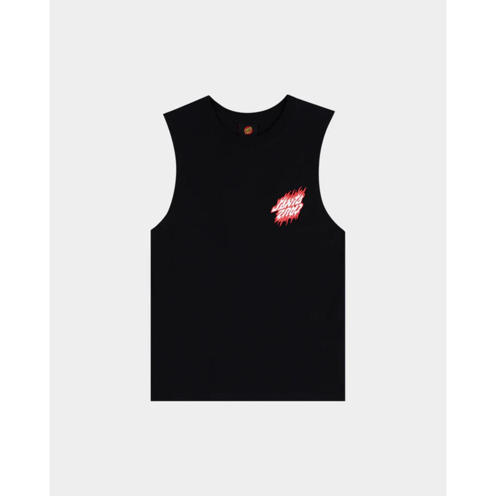 Santa Cruz Flamed Dot Upside Down Muscle Tee