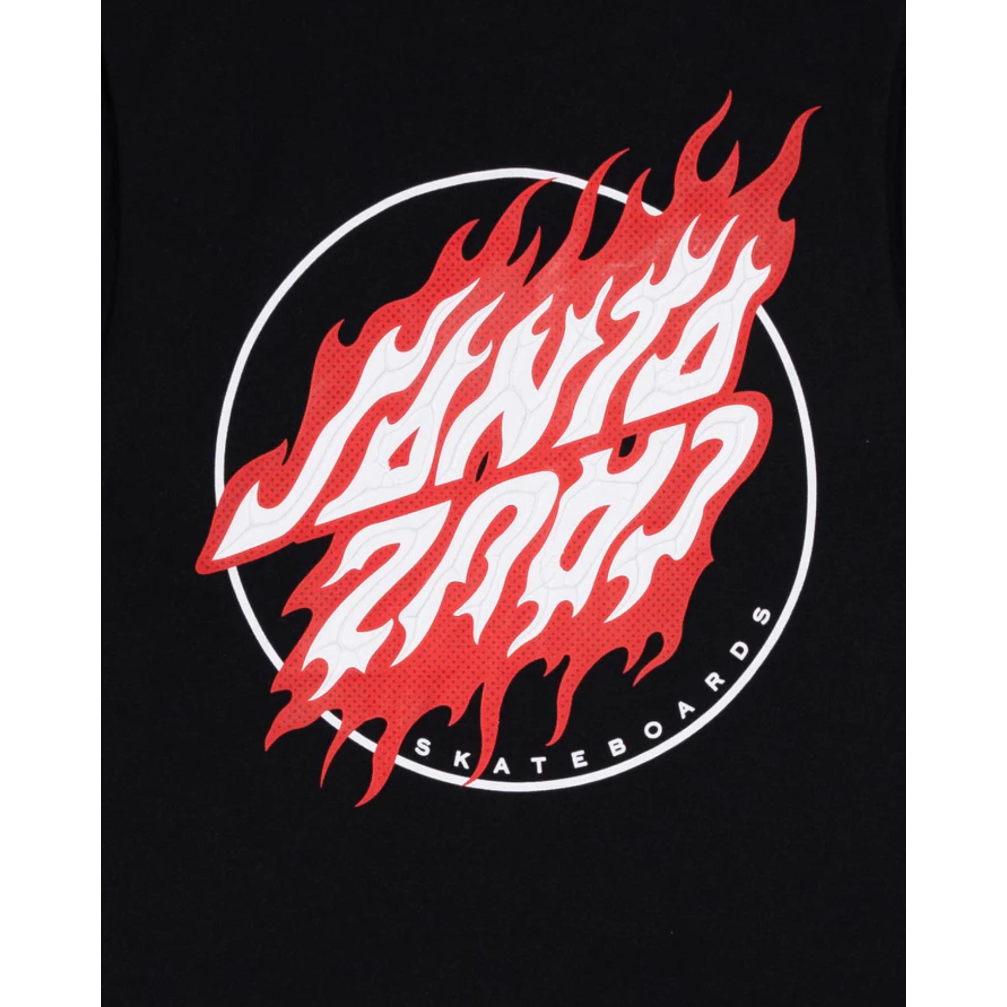 Santa Cruz Flamed Dot Upside Down Muscle Tee