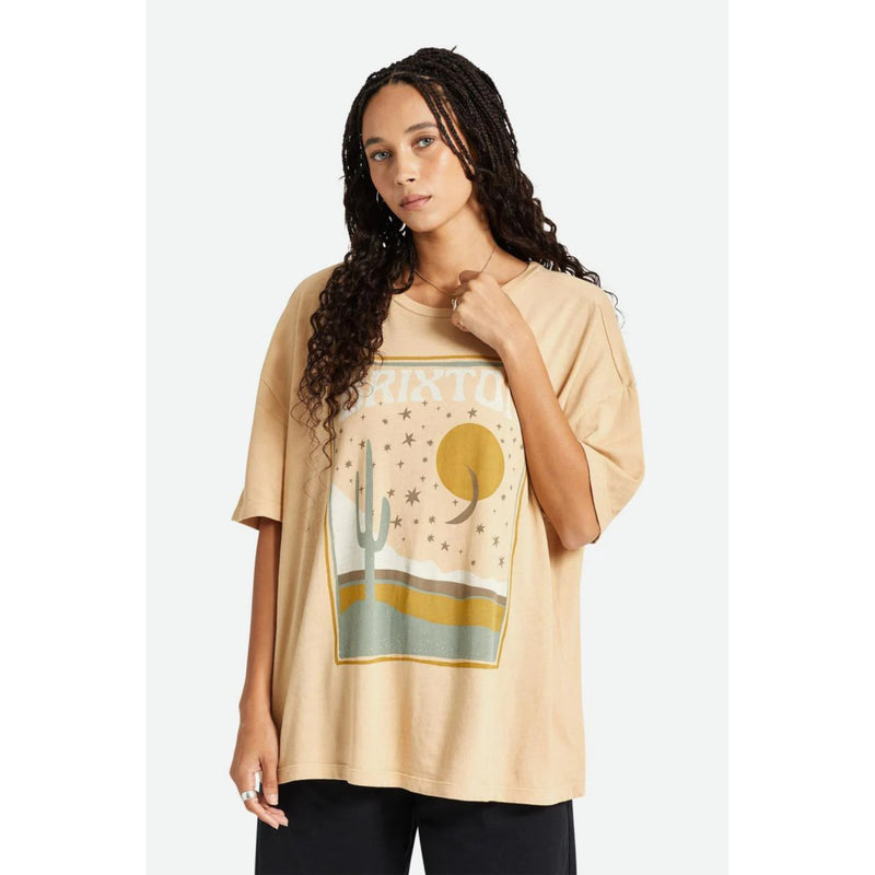 Brixton Womens Scenester Oversized Boyfriend Tee
