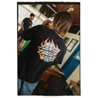 Santa Cruz Flaming Dice Dot Flash Tee