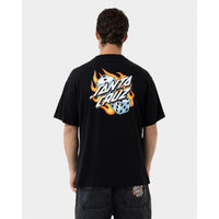 Santa Cruz Flaming Dice Dot Flash Tee