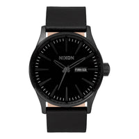 Nixon Sentry Leather Watch