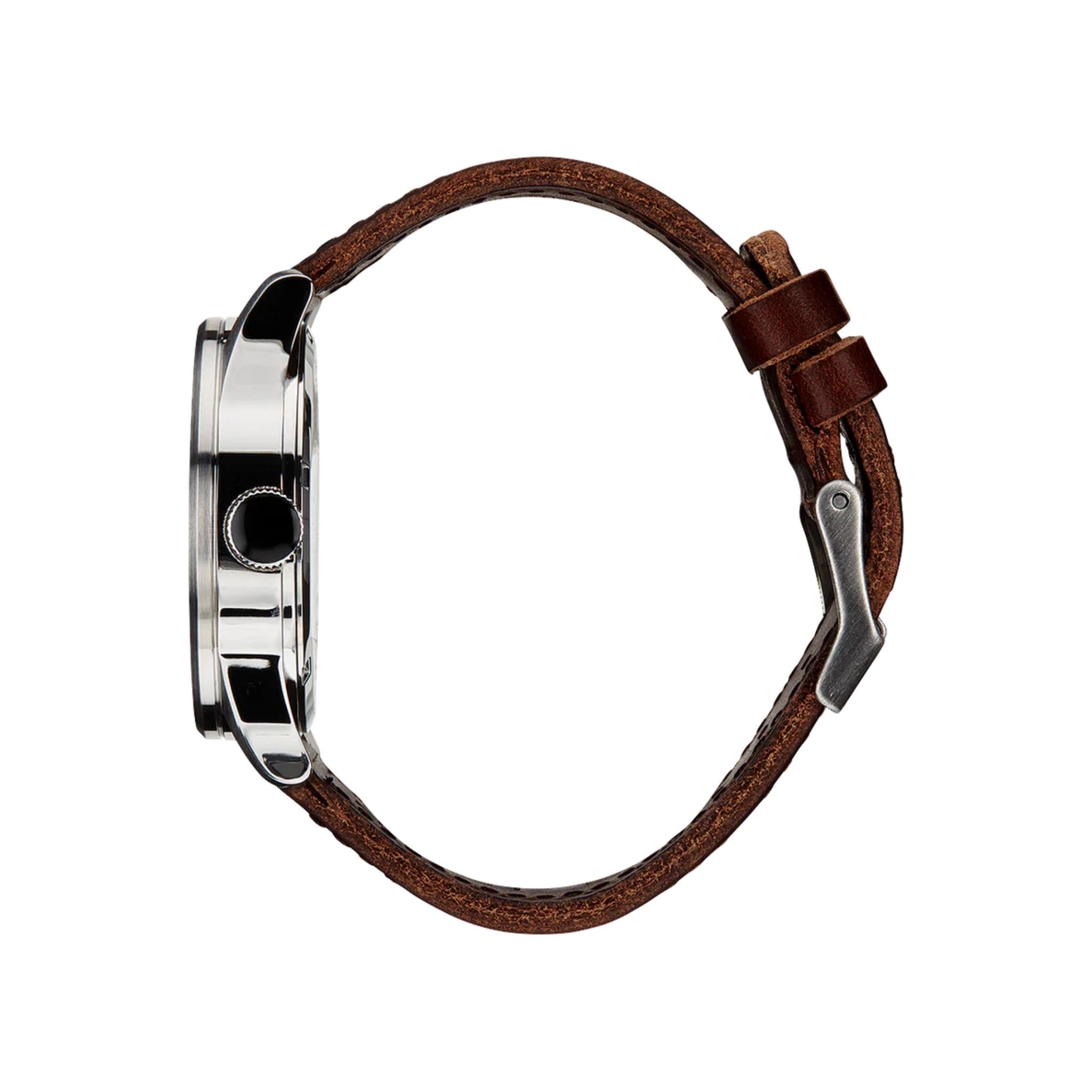 Nixon Sentry Leather Watch