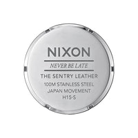 Nixon Sentry Leather Watch