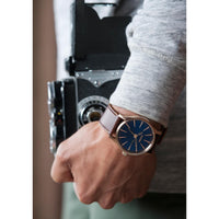 Nixon Sentry Leather Watch