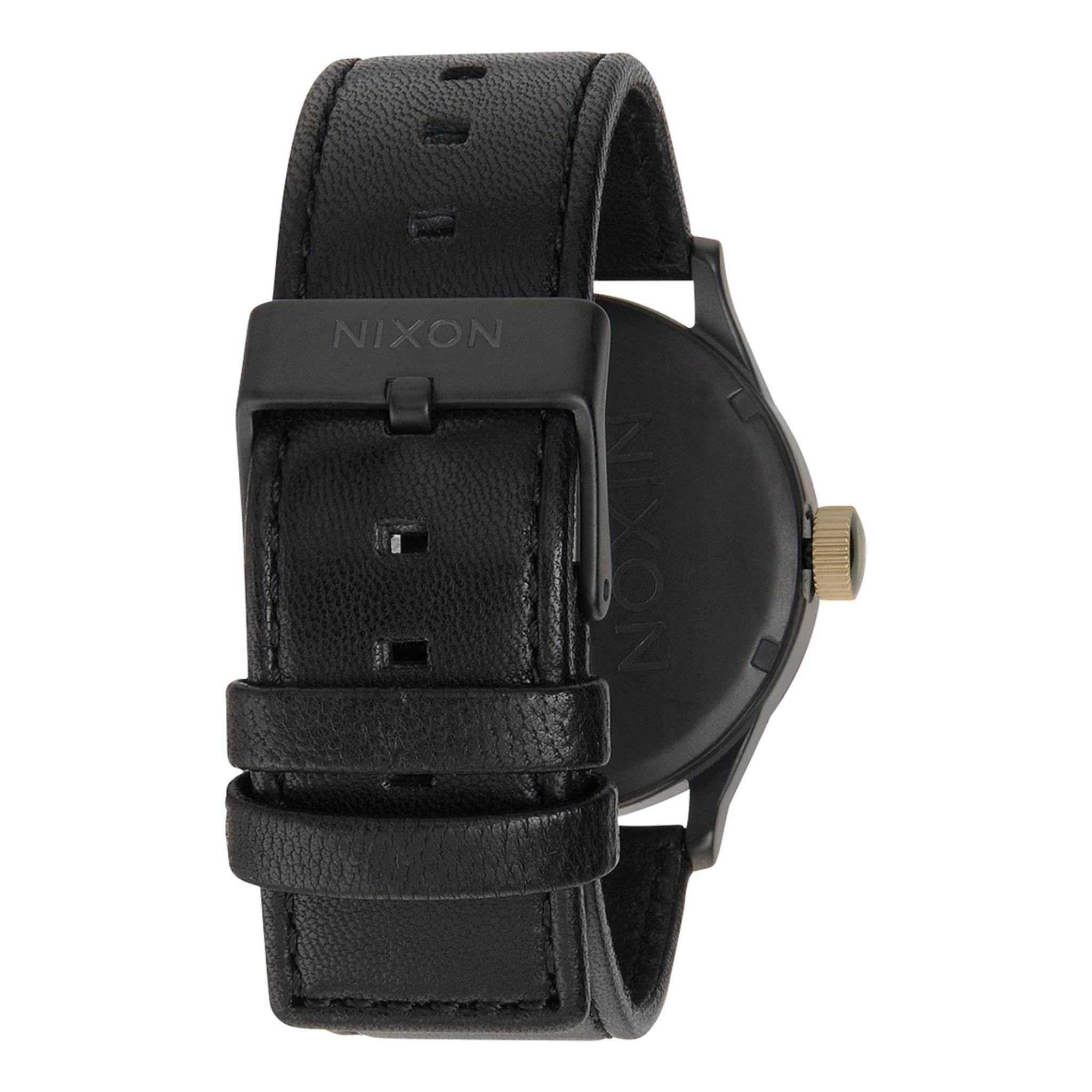Nixon Sentry Leather Watch