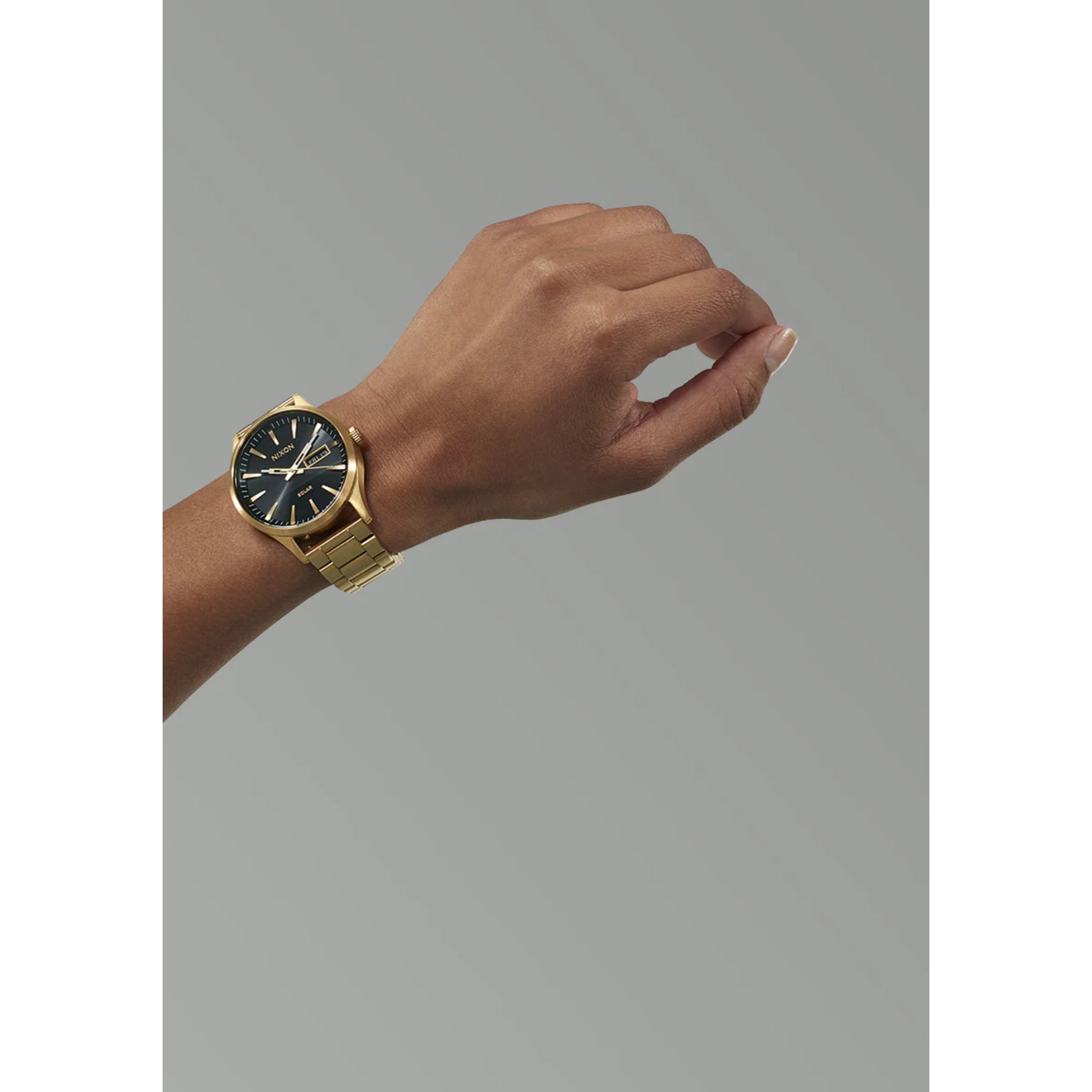 Nixon Sentry Solar Stainless Steel Watch