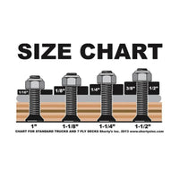 Shorty 1 1/2 Inch Bolts