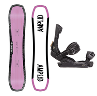 Amplid Singular Twin Snowboard + Drake Jade Binding - Package