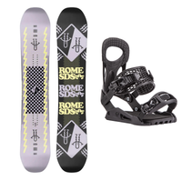 Rome Artifact Snowboard + Drake King Binding - Package