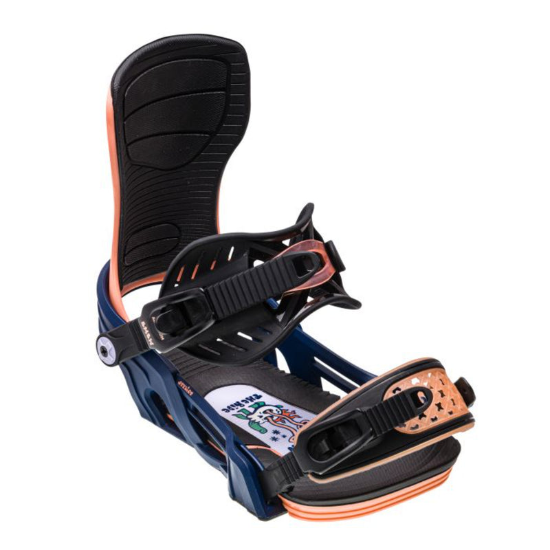 Bent Metal Stylist Snowboard Binding - Orange/Blue - 2024