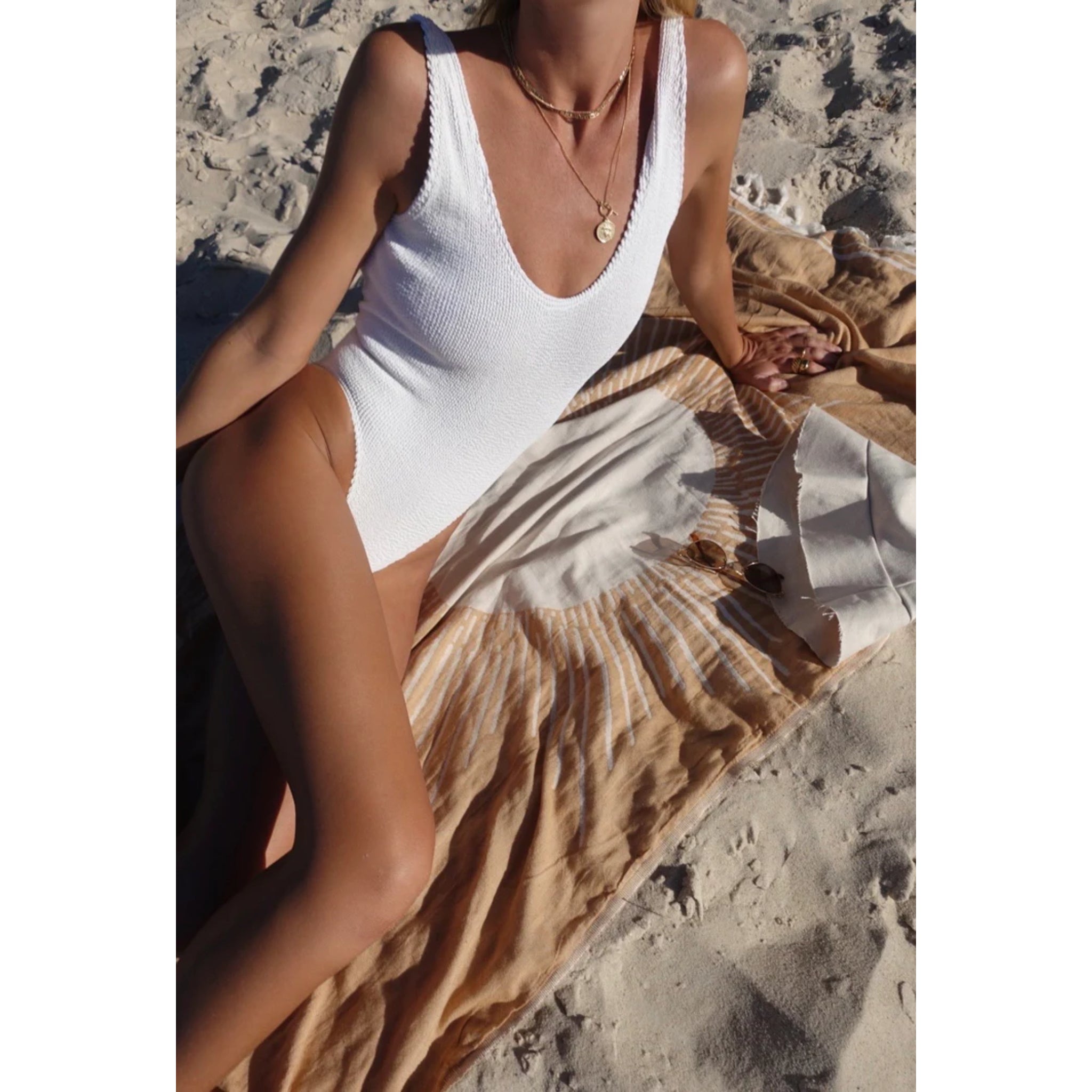 Salty Shadows Sun Turkish Towel