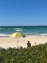 Salty Shadows Olive Beach Umbrella