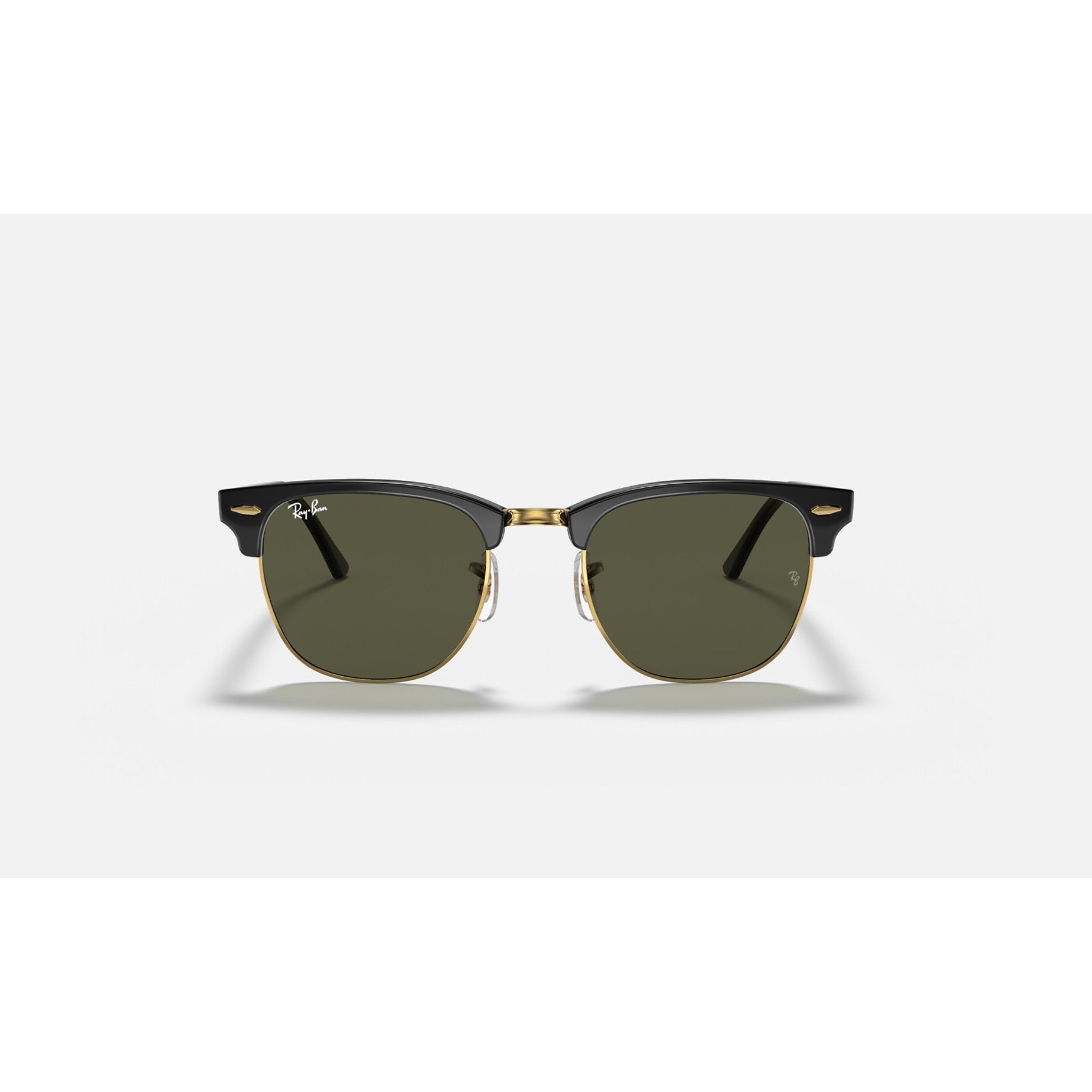 Ray-Ban Clubmaster - Black on Arista w/ G-15 Green Lens