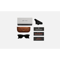 Ray Ban Meta Wayfarer Shiny Black W/ G15 Green 50