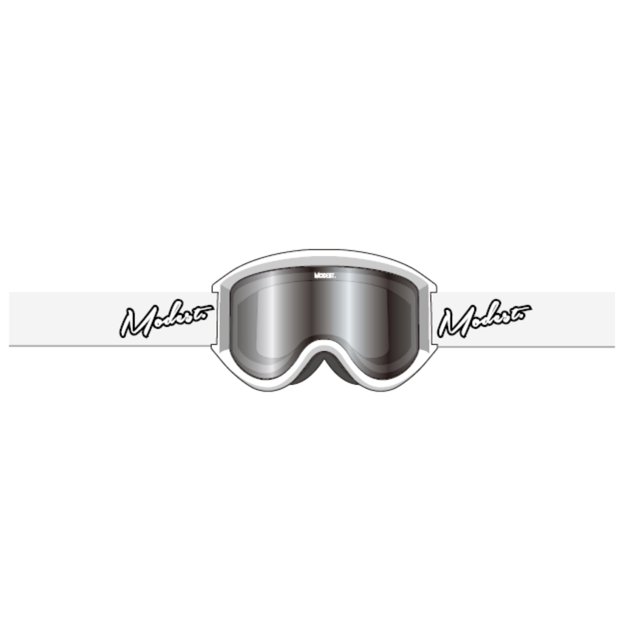 Modest Team Snow Goggle - White