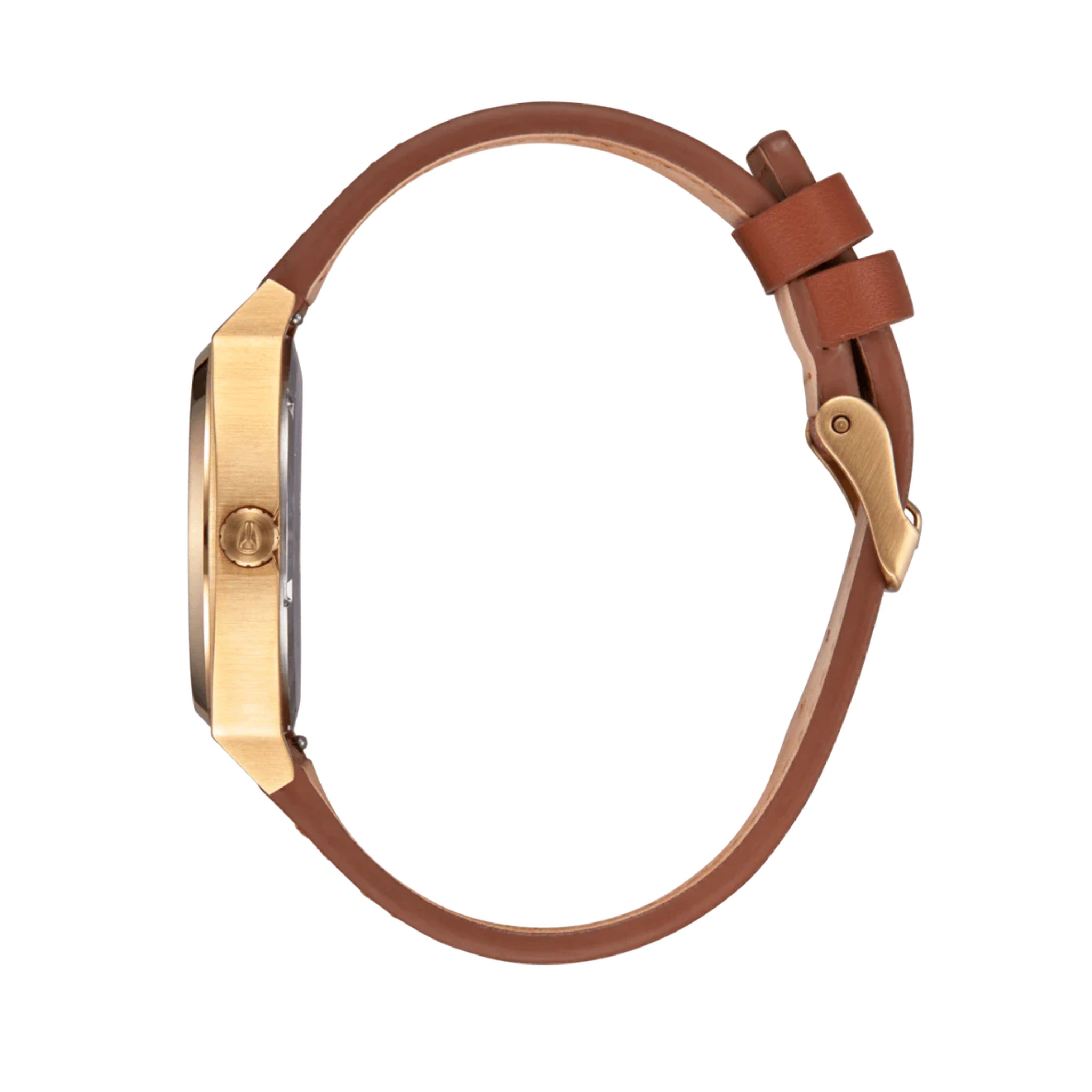 Nixon Time Teller Leather Watch