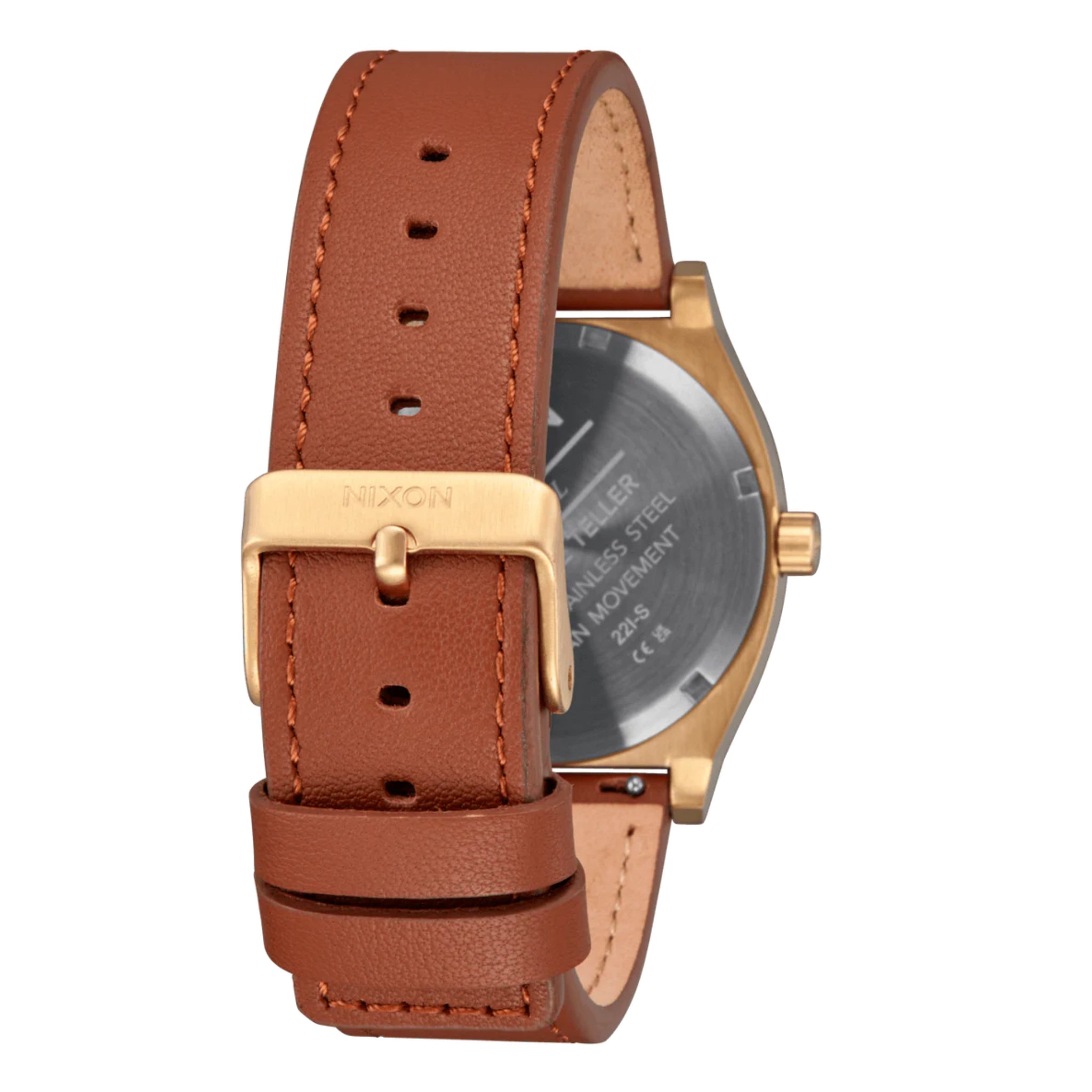 Nixon Time Teller Leather Watch