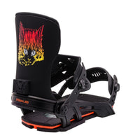 Bent Metal Transfer Snowboard Binding - Black/Orange - 2024