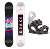 Drake Womens Charm Snowboard + Drake Queen Binding - Package
