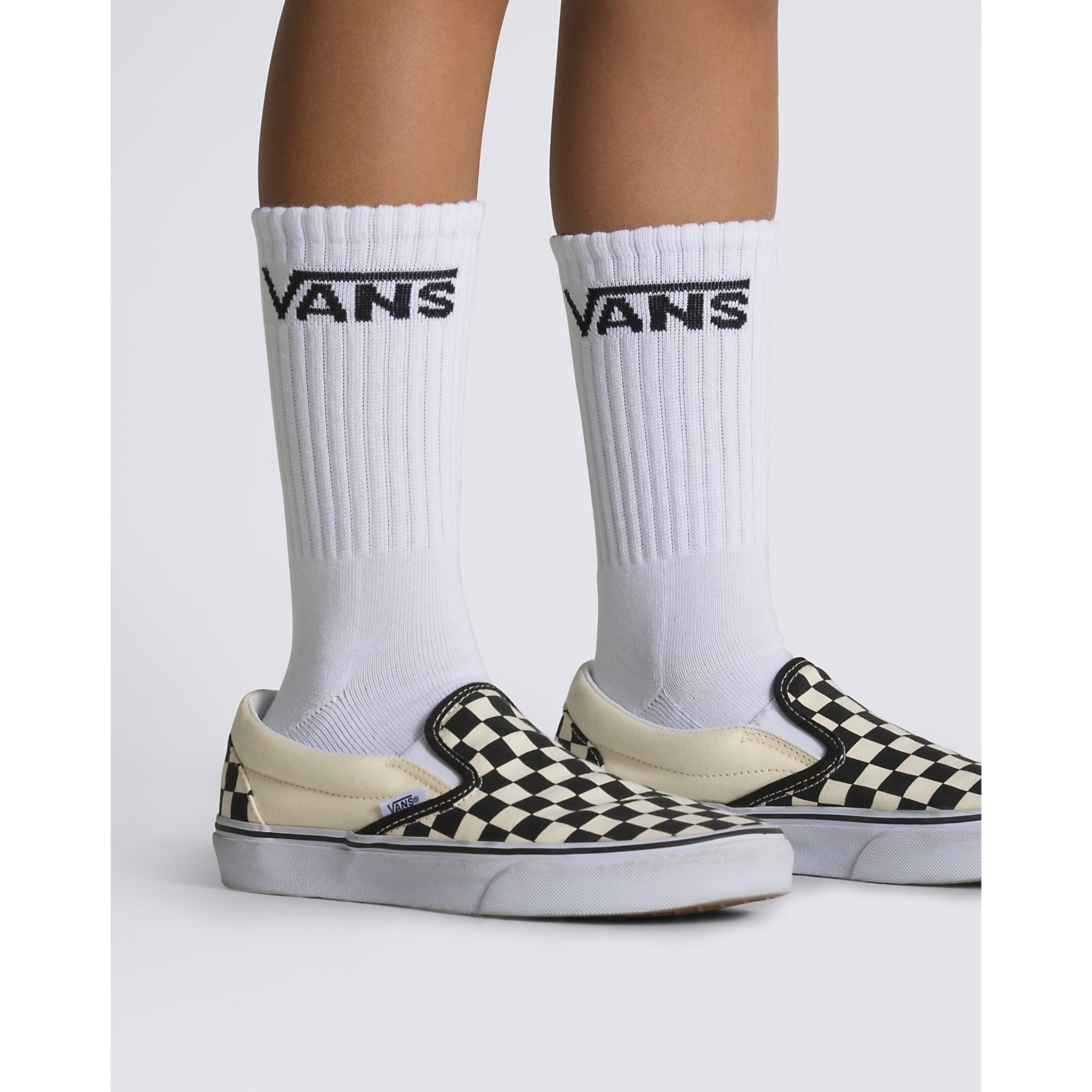 Vans Classic Kids Crew Sock 3PK - 1-6 White