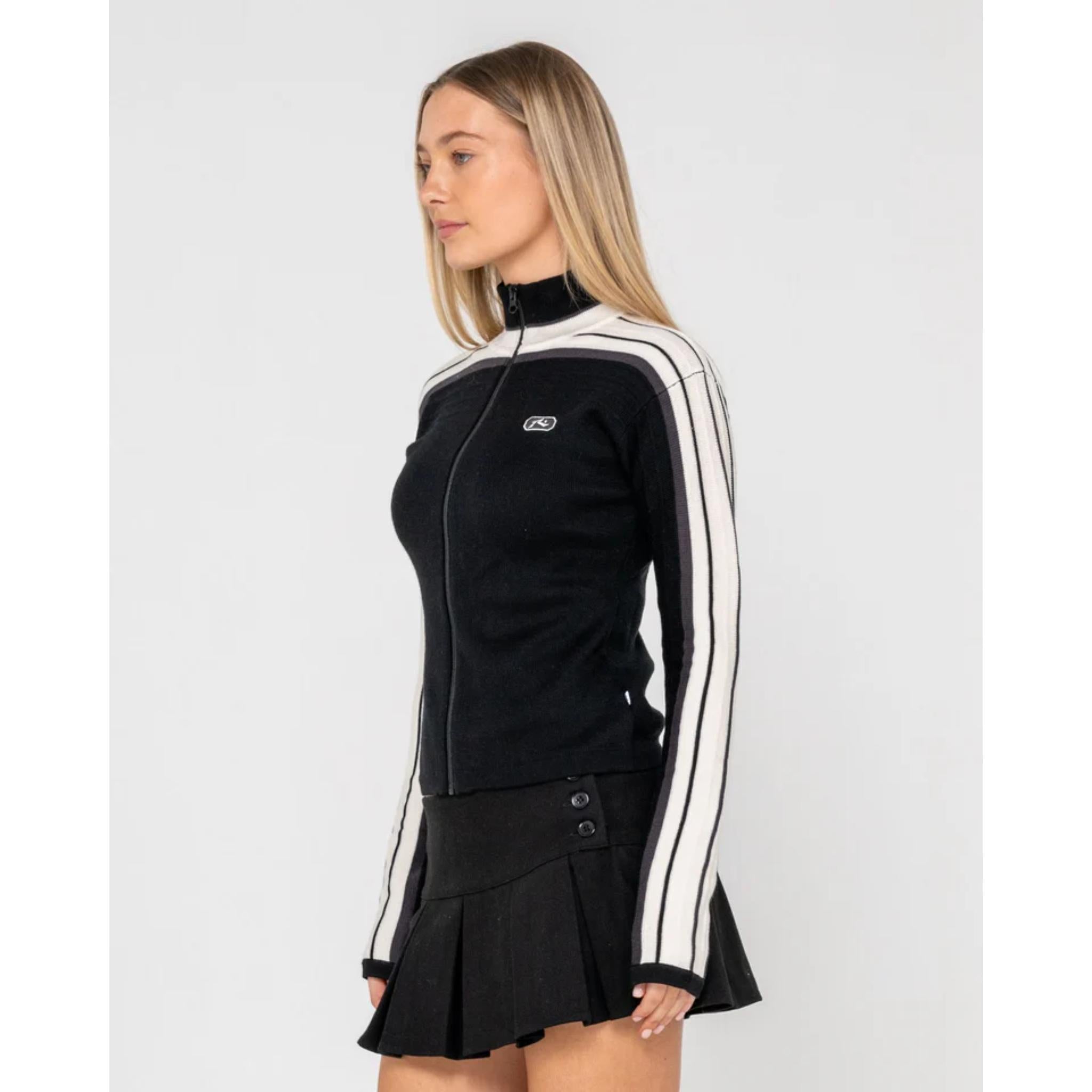 Rusty Womens Daddy GB Zip Through Knit