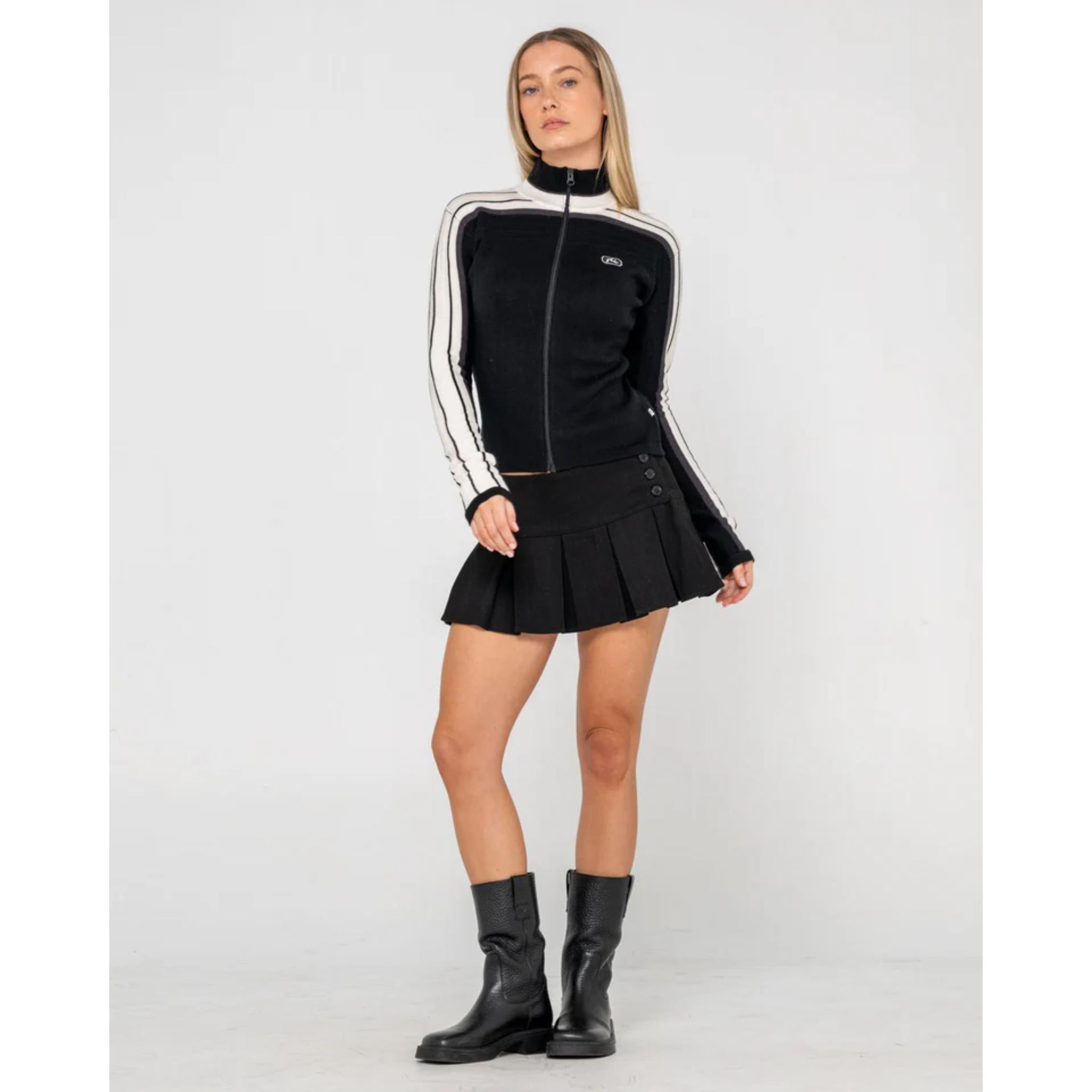Rusty Womens Daddy GB Zip Through Knit