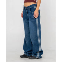 Rusty Womens Flip Mommy DIY Low Rise Denim Jean