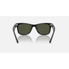 Ray-Ban Wayfarer Black Sunglasses w/ Green Lens
