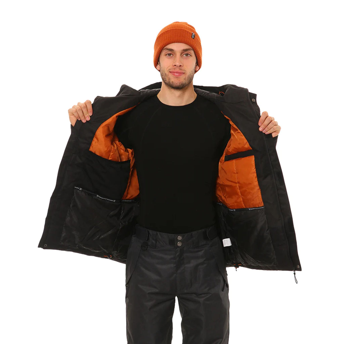 Xtm Mens Brooks Snow Jacket - Black Denim