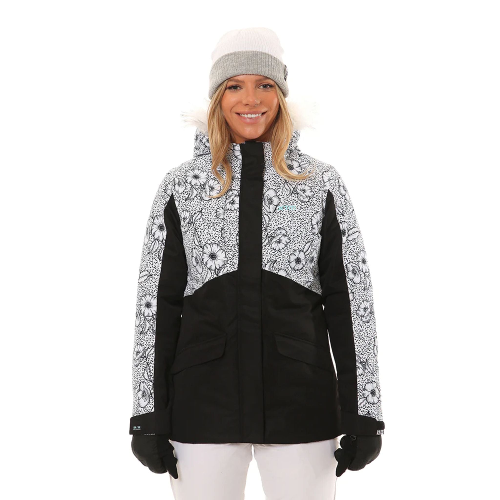 Xtm Womens Kelsey Jacket - White Floral.