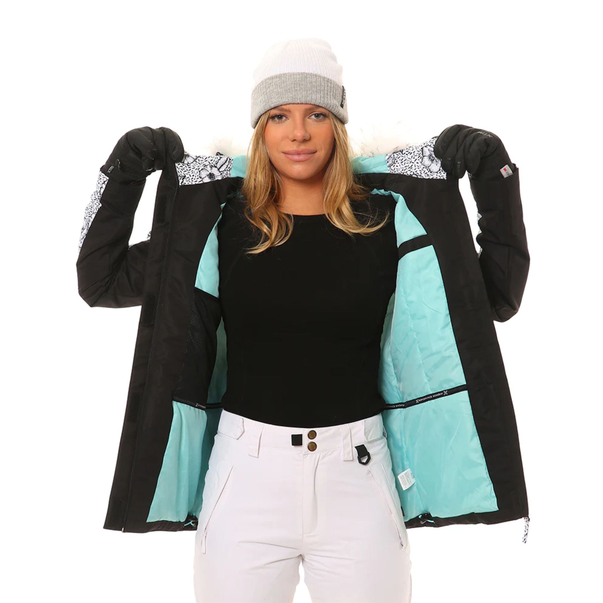 Xtm Womens Kelsey Jacket - White Floral.