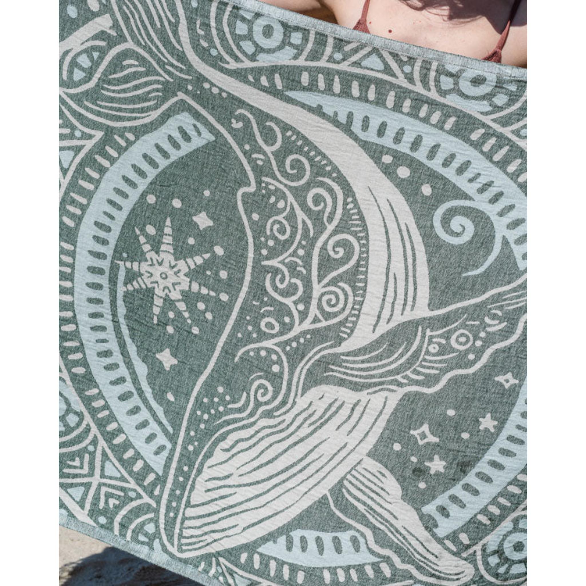 Sand Cloud Ziggy the Whale Beach Towel