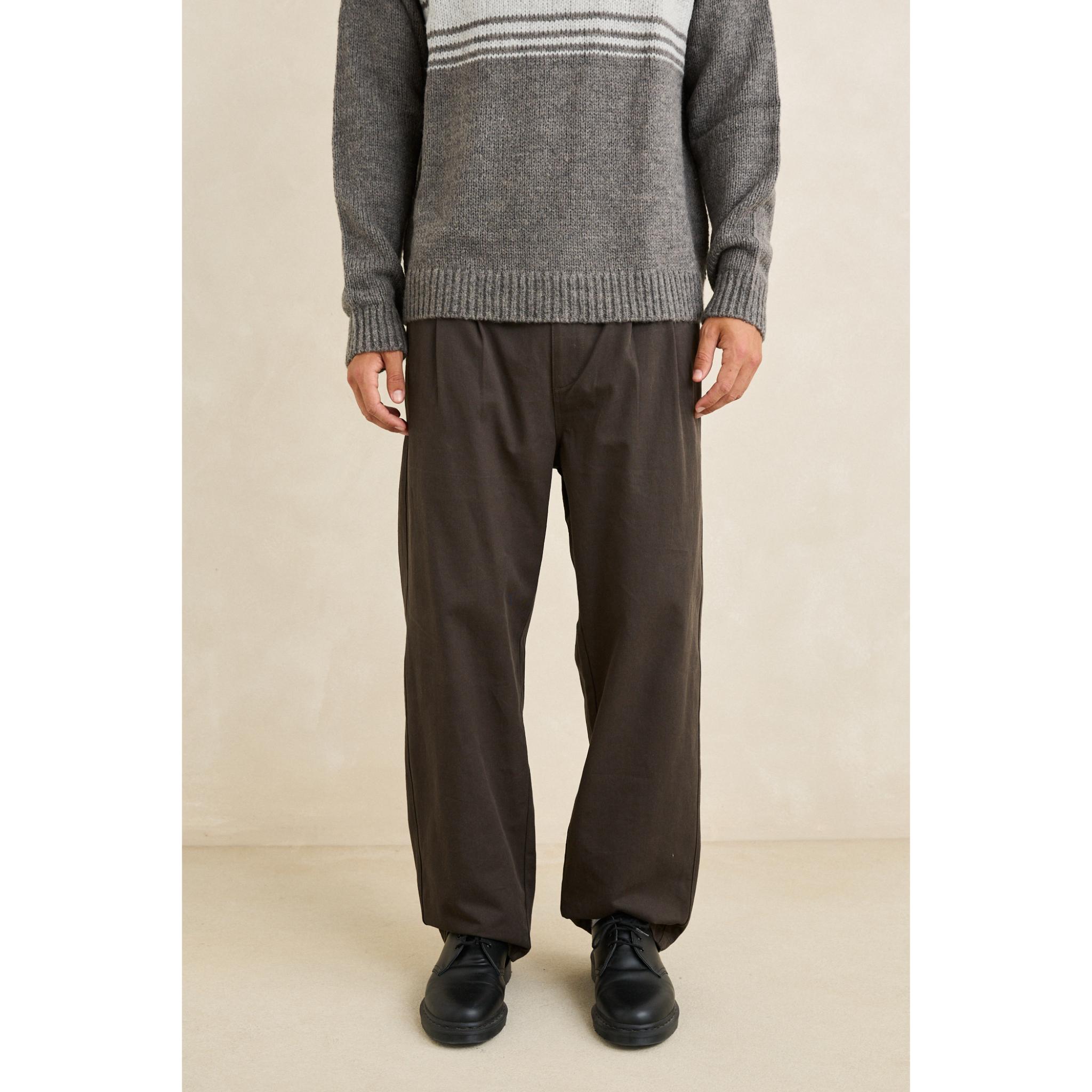 Rhythm Double Pleat Twill Trouser