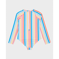 Roxy Girls Holly Stripe Long Sleeve Onesie Rash Vest