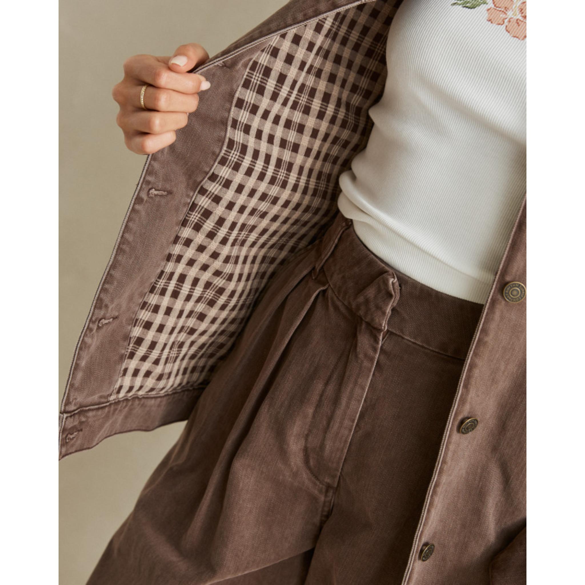 Rhythm Essential Oversized Jacket Chocolate