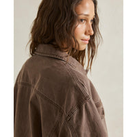Rhythm Essential Oversized Jacket Chocolate