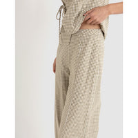 Rhythm Lola Check Wide Leg Pant