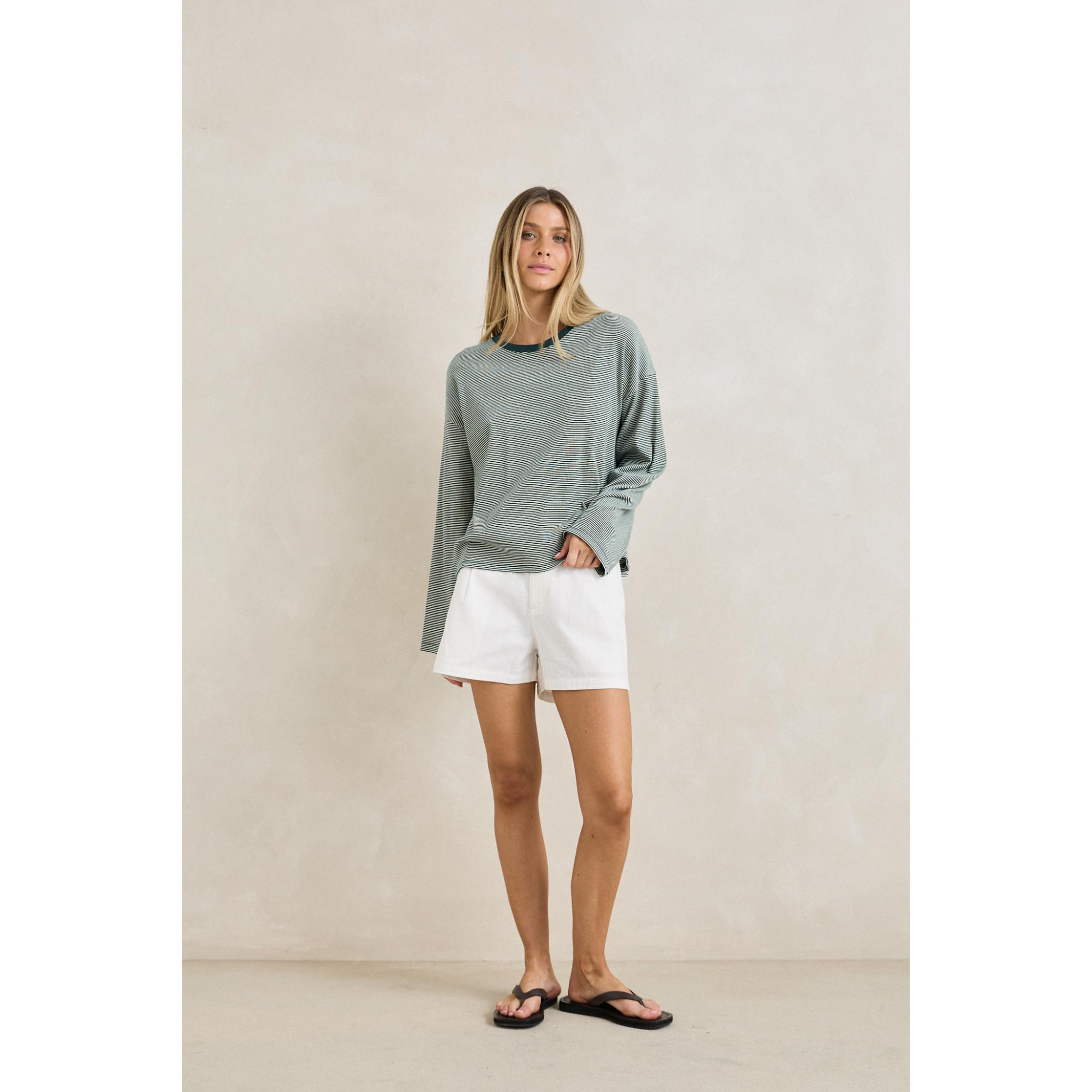 Rhythm Womens Lexi Stripe Long Sleeve Top