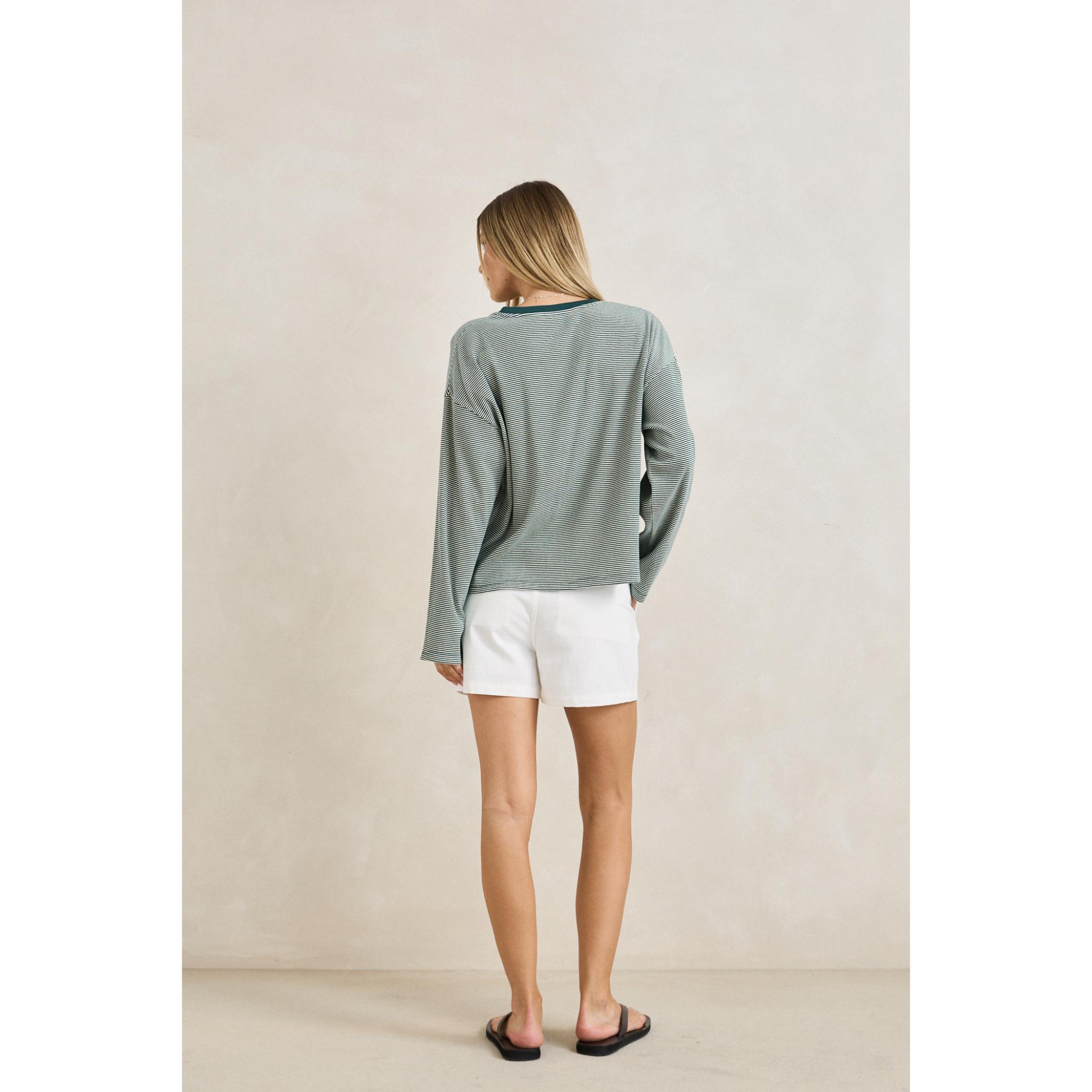 Rhythm Womens Lexi Stripe Long Sleeve Top