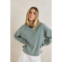 Rhythm Womens Lexi Stripe Long Sleeve Top