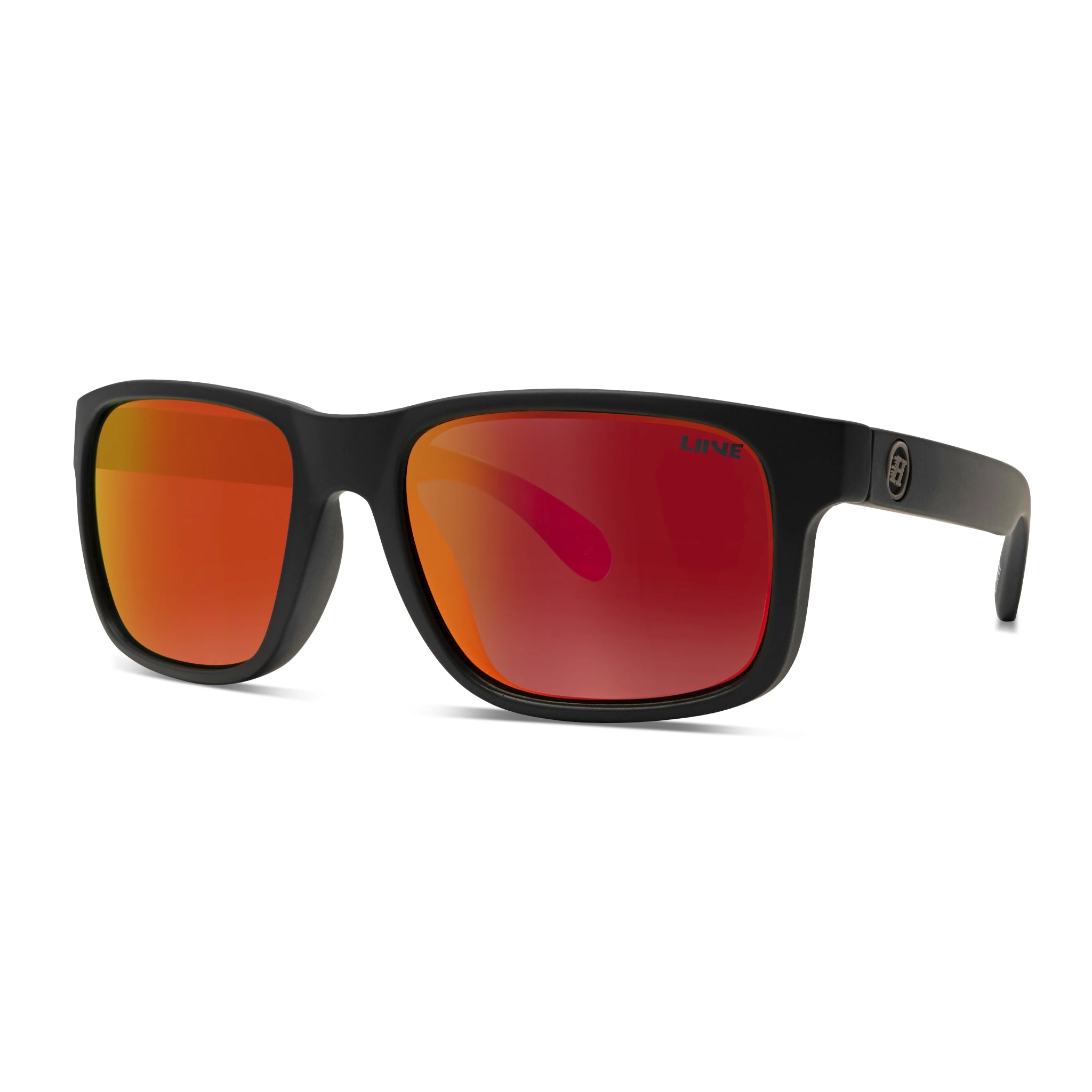 Liive Marlin Sunglasses - Mirror Polar Float Matte Black